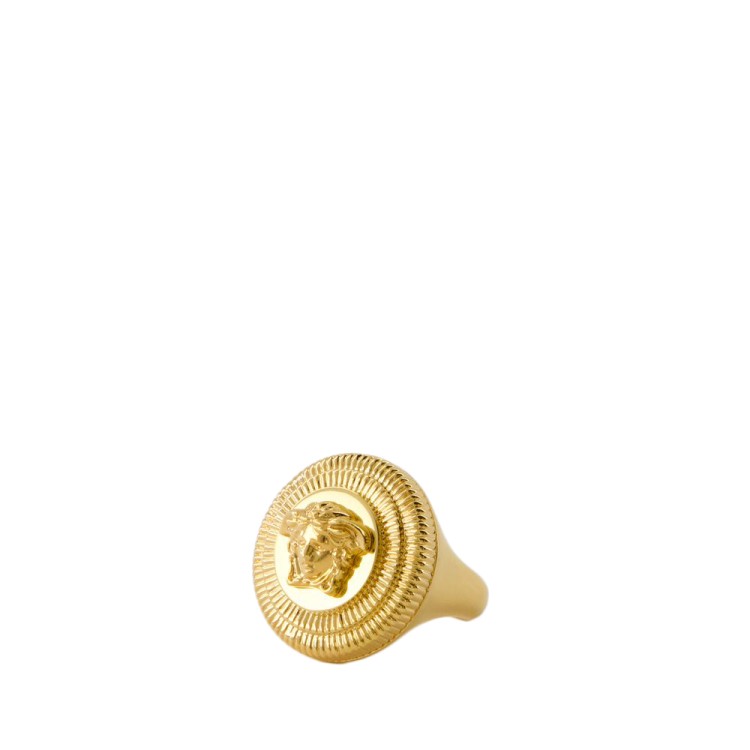 Shop Versace Medusa Biggie Ring - Metal - Gold In Not Applicable
