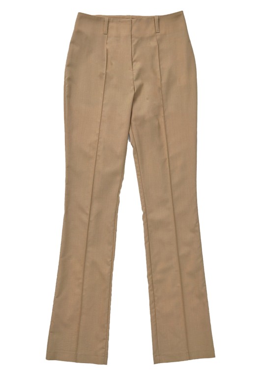 Aeron Aves - Slim Tailored Wool Pants In Neutrals