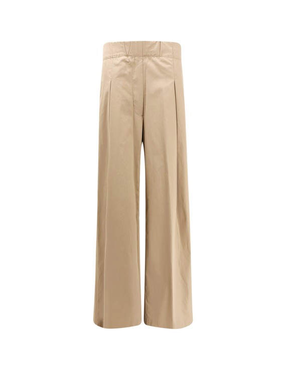 Shop Dries Van Noten Cotton Trouser With Frontal Pinces In Neutrals