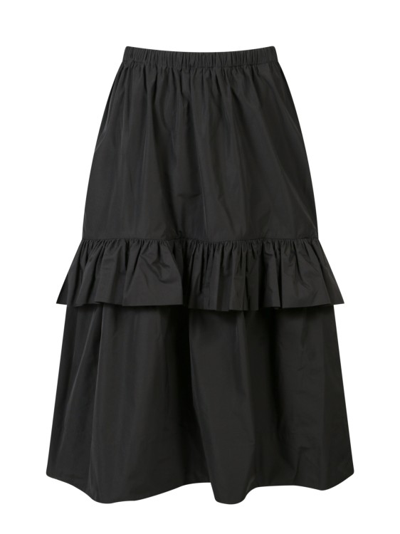 Shop Ulla Johnson Black Taffeta Skirt