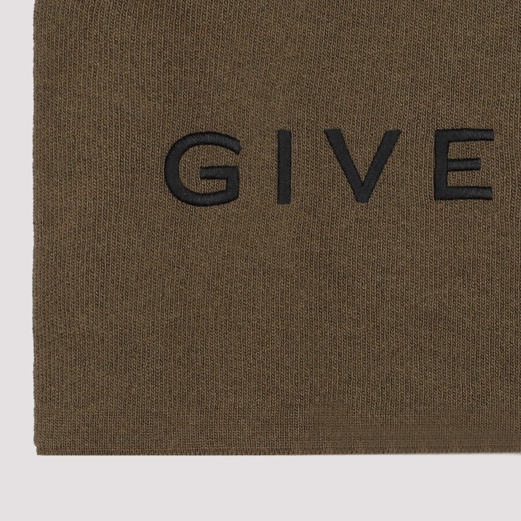 Shop Givenchy Khaki Wool And Cashmere Scarf In Green