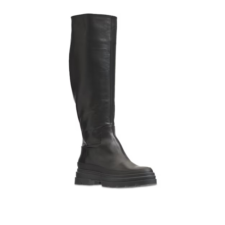 Shop Max Mara Beryl Leather Boots In Black