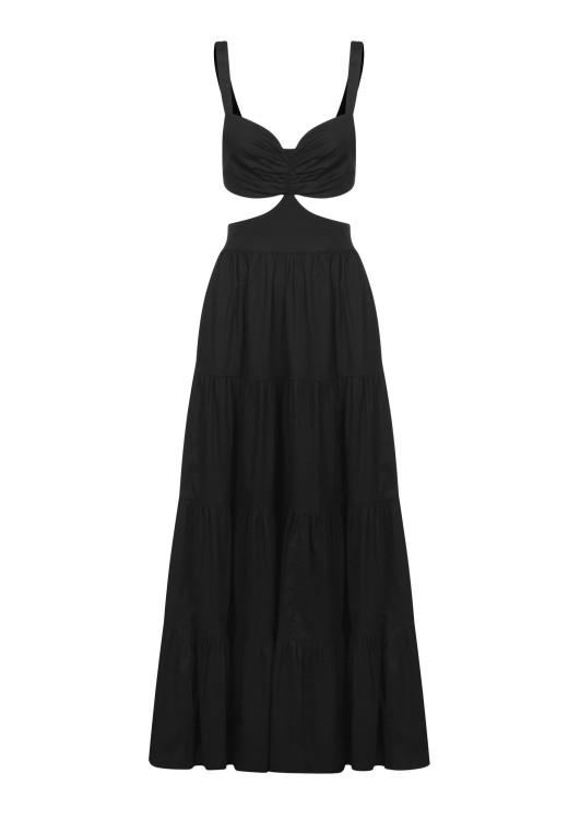 Coolrated Maxi Dress Cutout Black