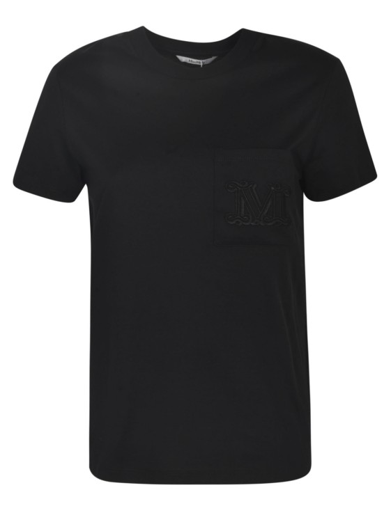 Max Mara Cotton Jersey T-shirt In Black