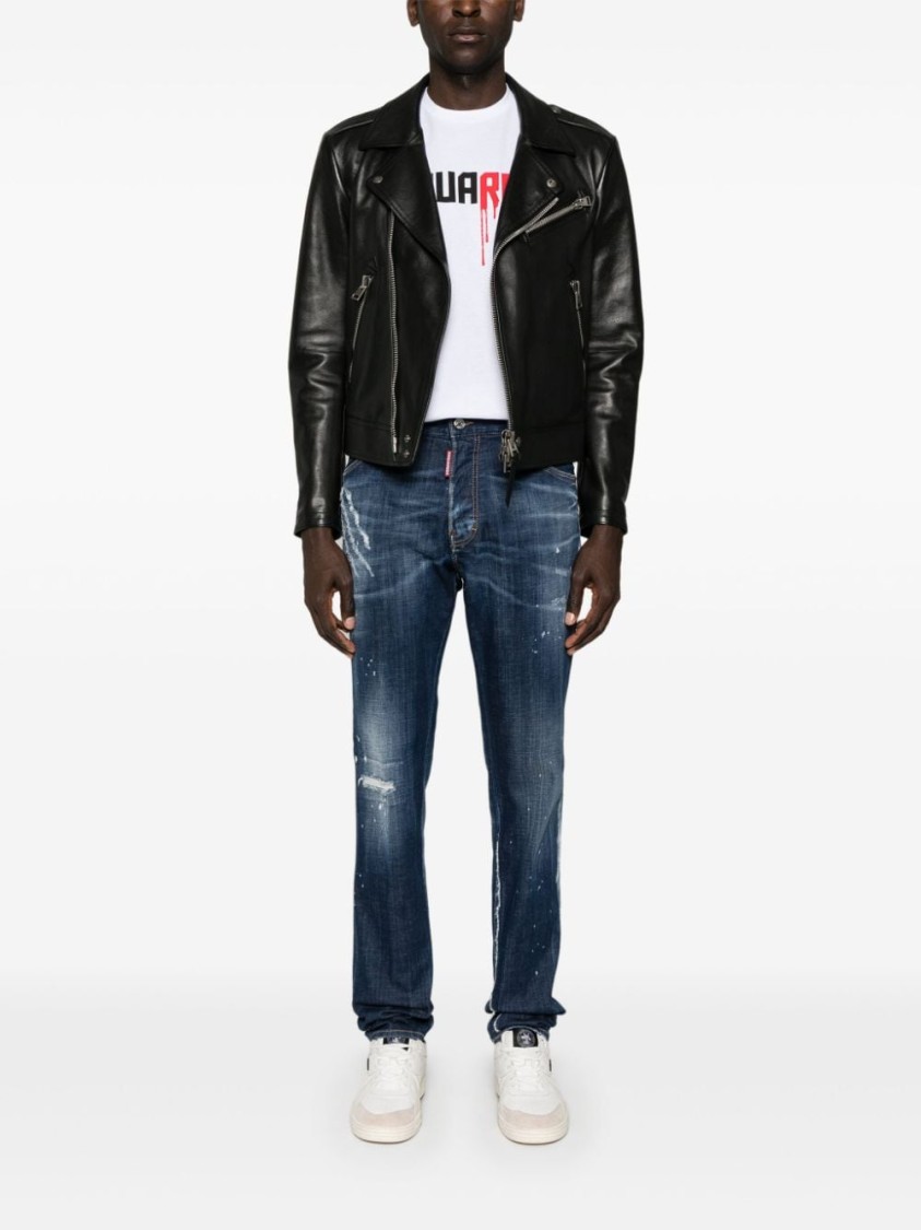 Dsquared2 Cool Guy Tapered Jeans In Blue