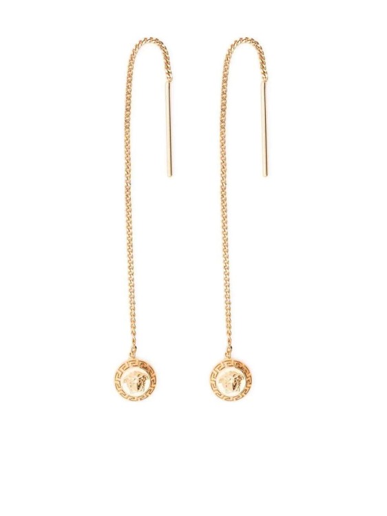 Versace Medusa Chain-link Drop Earrings In Not Applicable