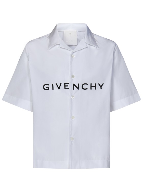 Shop Givenchy Boxy-fit Short-sleeved Shirt In White
