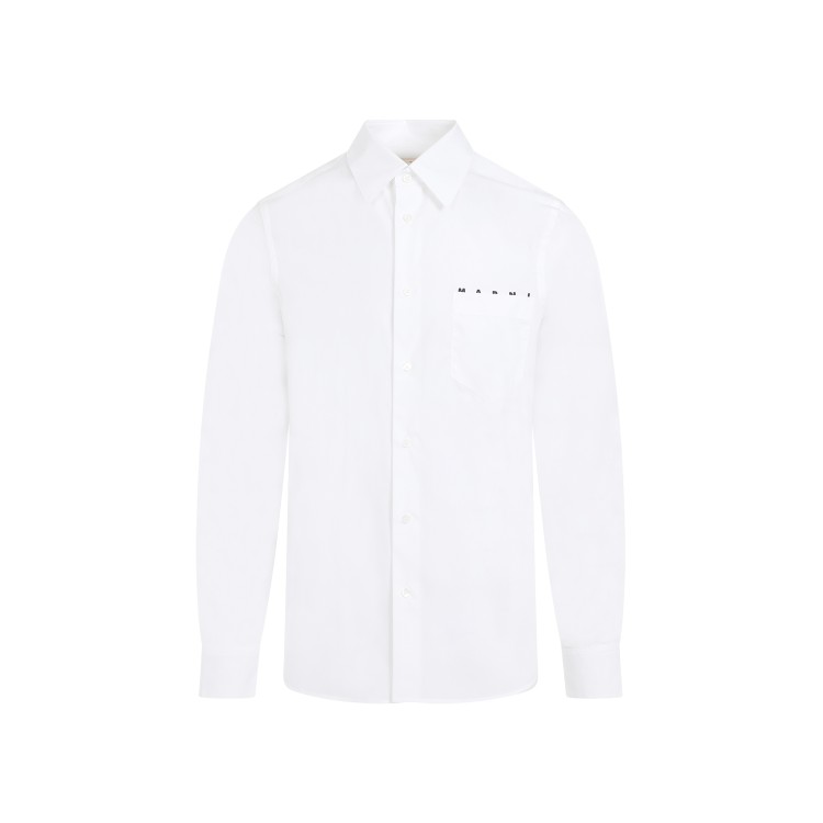 Shop Marni L/s White Cotton Shirt
