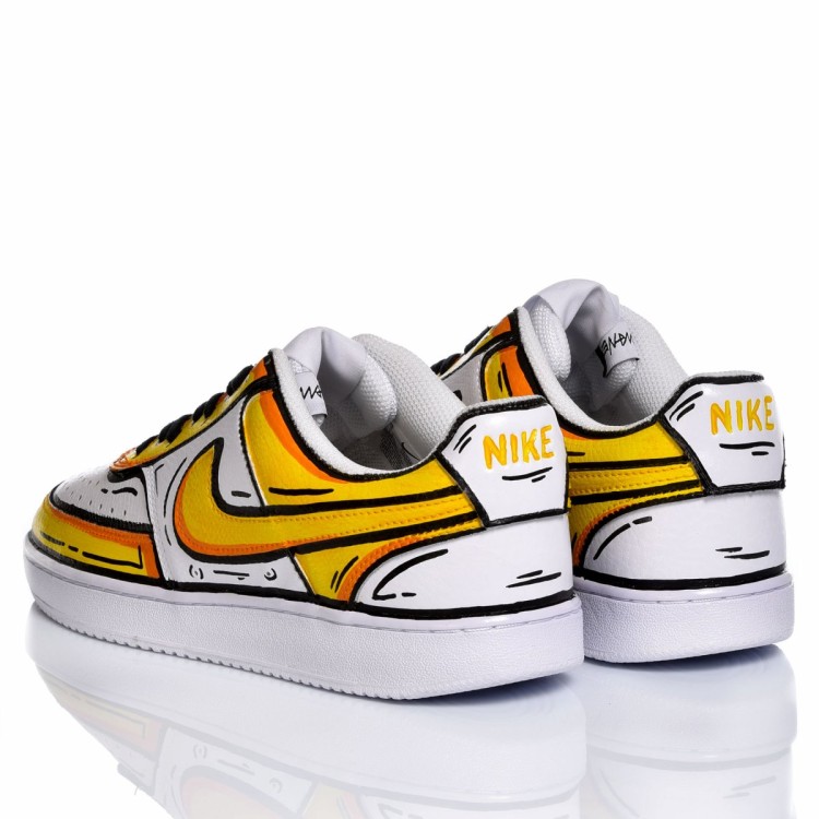 Shop Nike Air Force Yellow In White