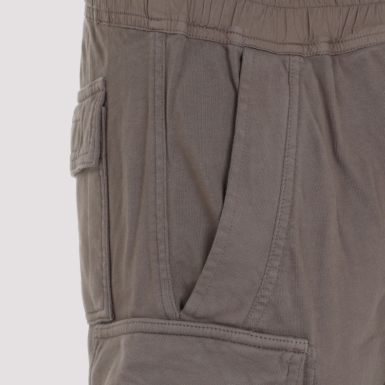 Shop Rick Owens Drkshdw Mastodon Cut Dust Cotton Pants In Grey