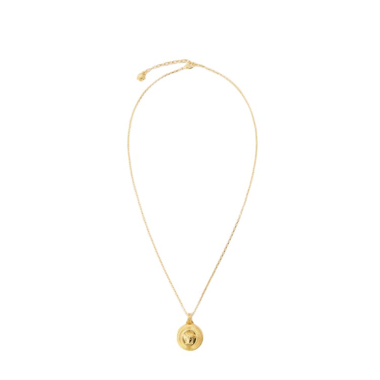 Shop Versace Medusa Biggie Necklace  - Metal - Gold In Not Applicable