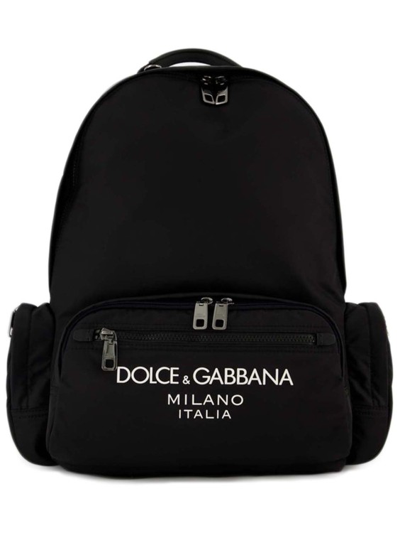 Shop Dolce & Gabbana Backpack  - Black - Nylon