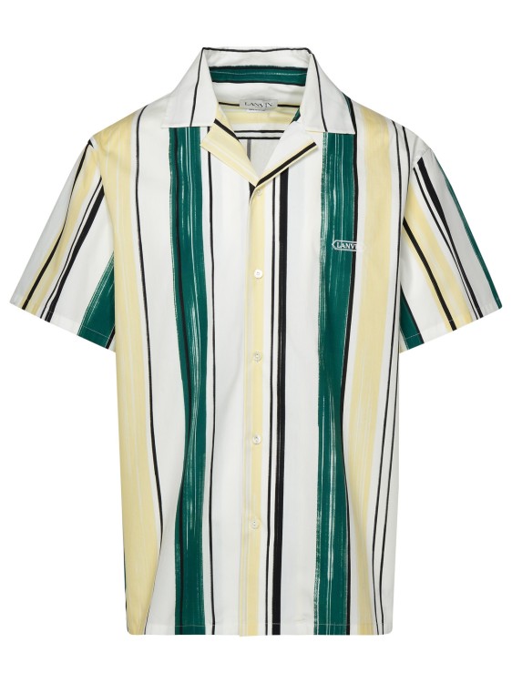 Shop Lanvin Multicolored Cotton Shirt