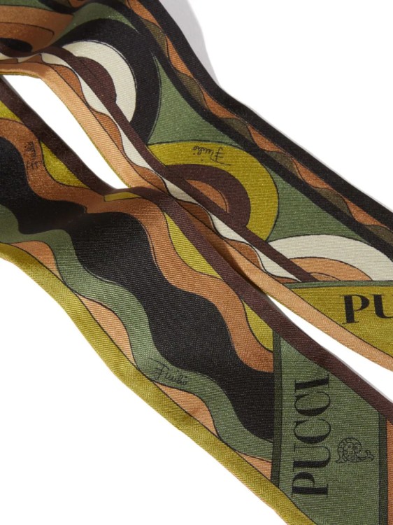 Shop Pucci Scarf Onde And Bersaglio-multicolor Print