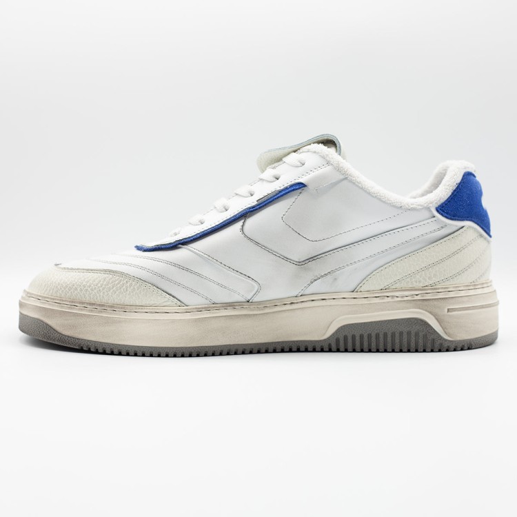 Pantofola D'oro Multicolor Distressed-effect Sneakers In White