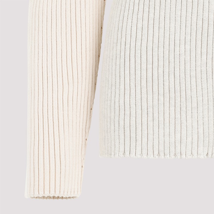 The Row Dua Ribbed Sweater In White