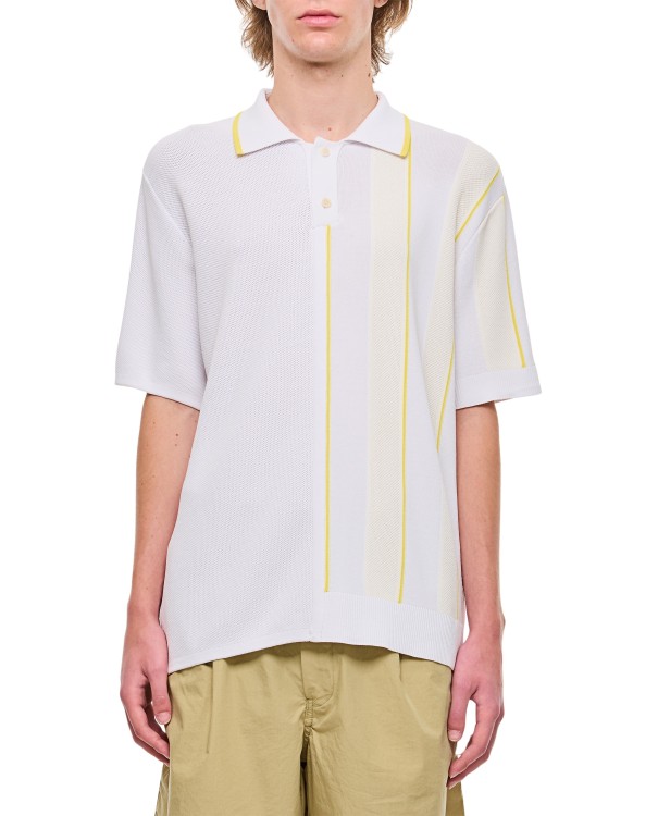 Shop Jacquemus Juego Polo Shirt In White