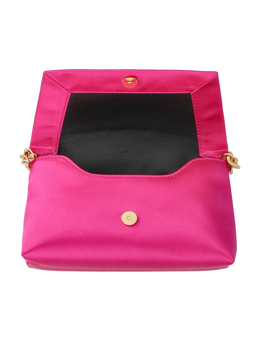 Satin Label Mini Chain Bag by Tom Ford in Pink color for Luxury