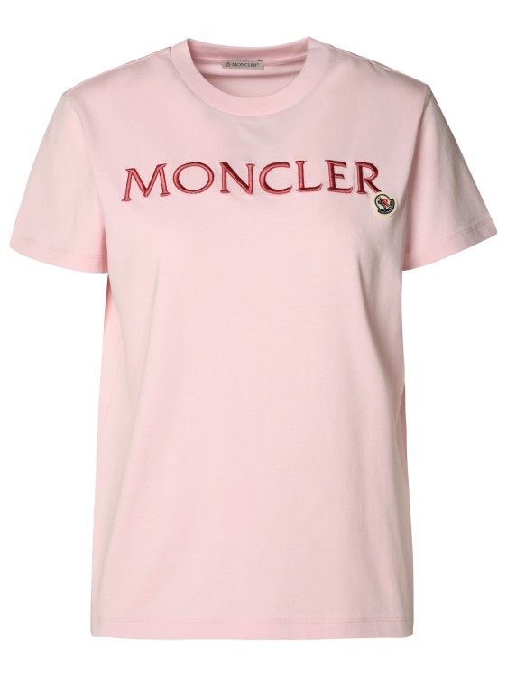 Moncler Pink Cotton T-shirt