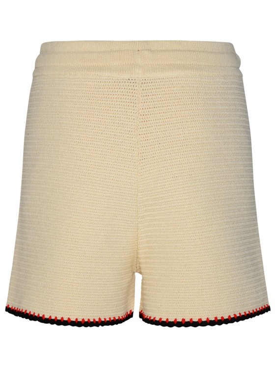 Shop Jil Sander Cream Cotton Shorts In Neutrals