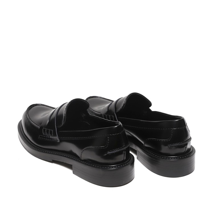 Shop Guglielmo Rotta Moccasin With Black Brushed Leather Trim