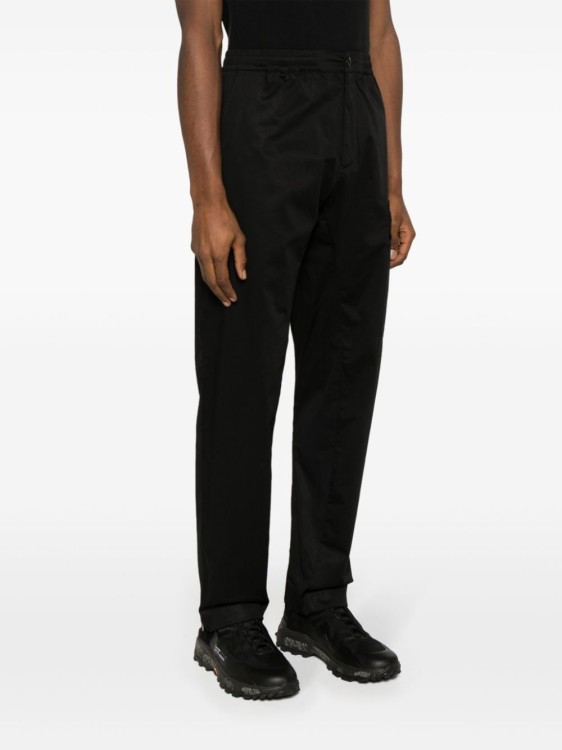 Shop C.p. Company Black Stretch-cotton Trousers