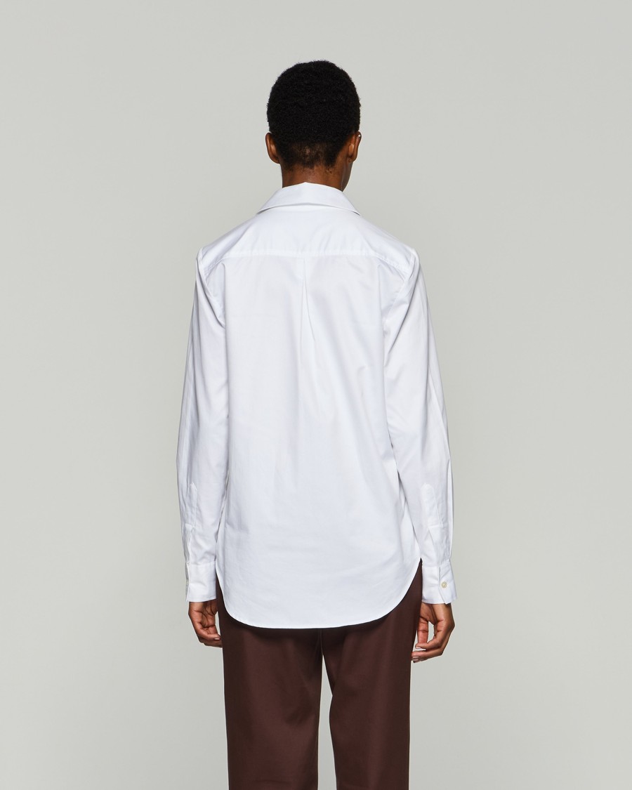 Shop Serena Bute Cotton Classic Shirt - White