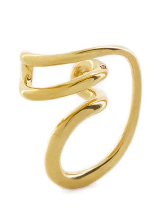Charlotte Chesnais Cuff Round Trip Earring  - Vermeil - 18k In Gold