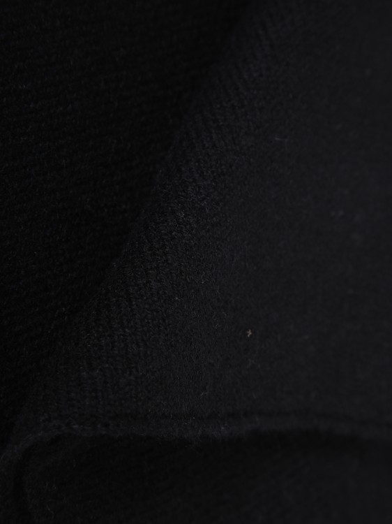Shop Dell'oglio Knit Neckwarmer In Black