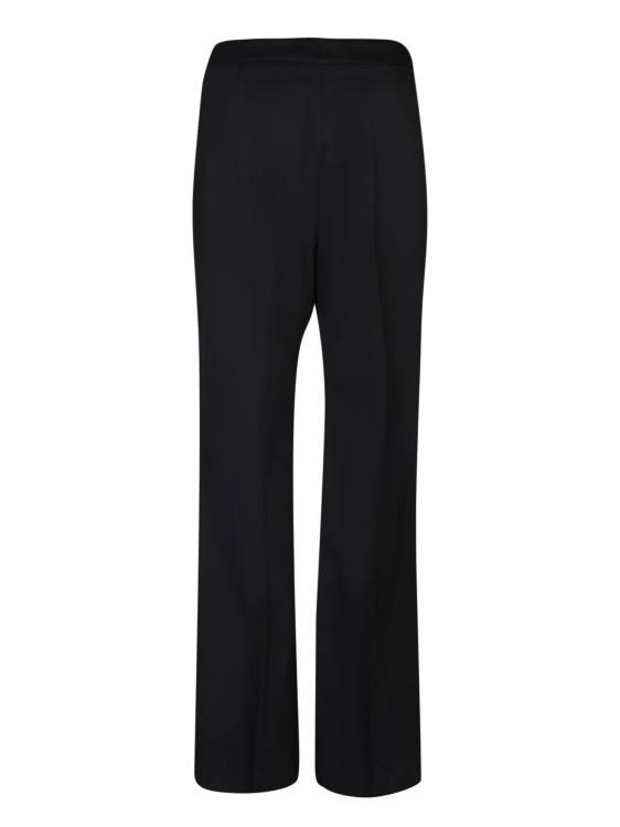 Shop Lardini Flared Trousers In Black