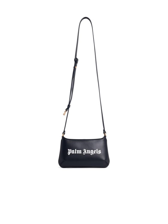 Palm Angels Giorgina Black Leather Crossbody Bag