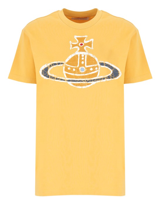 Shop Vivienne Westwood Time Machine Classic T-shirt In Yellow