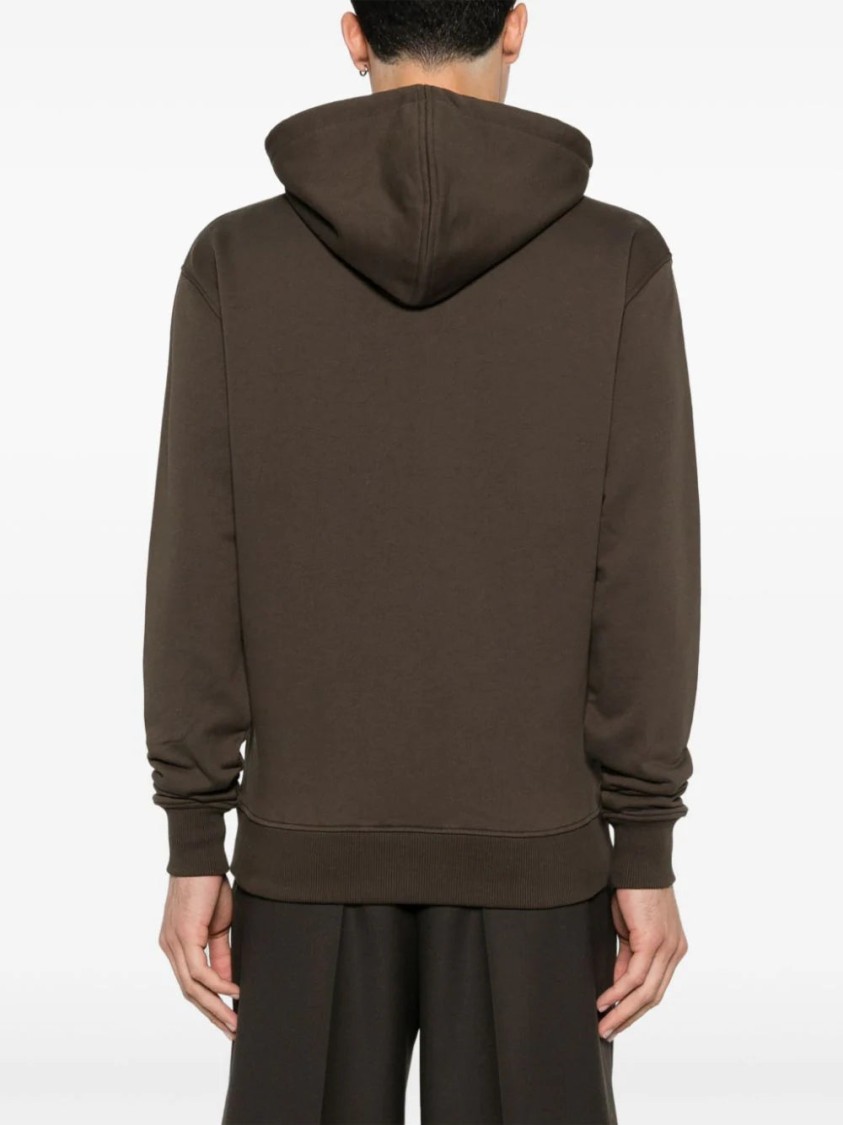 AMI ALEXANDRE MATTIUSSI AMI EARTH BROWN HOODIE 