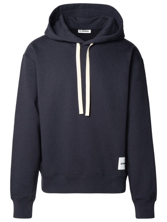 Shop Jil Sander Navy Cotton Sweatshirt In Black