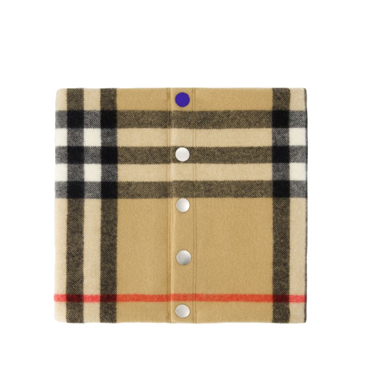 Shop Burberry Mu Snood Scarf - Cashmere - Archive Beige In Brown