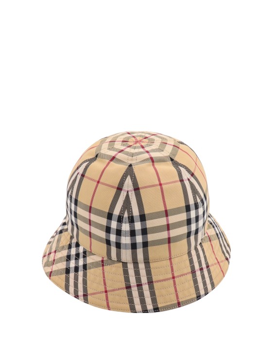 Shop Burberry Beige Nylon Cloche Hat In Neutrals