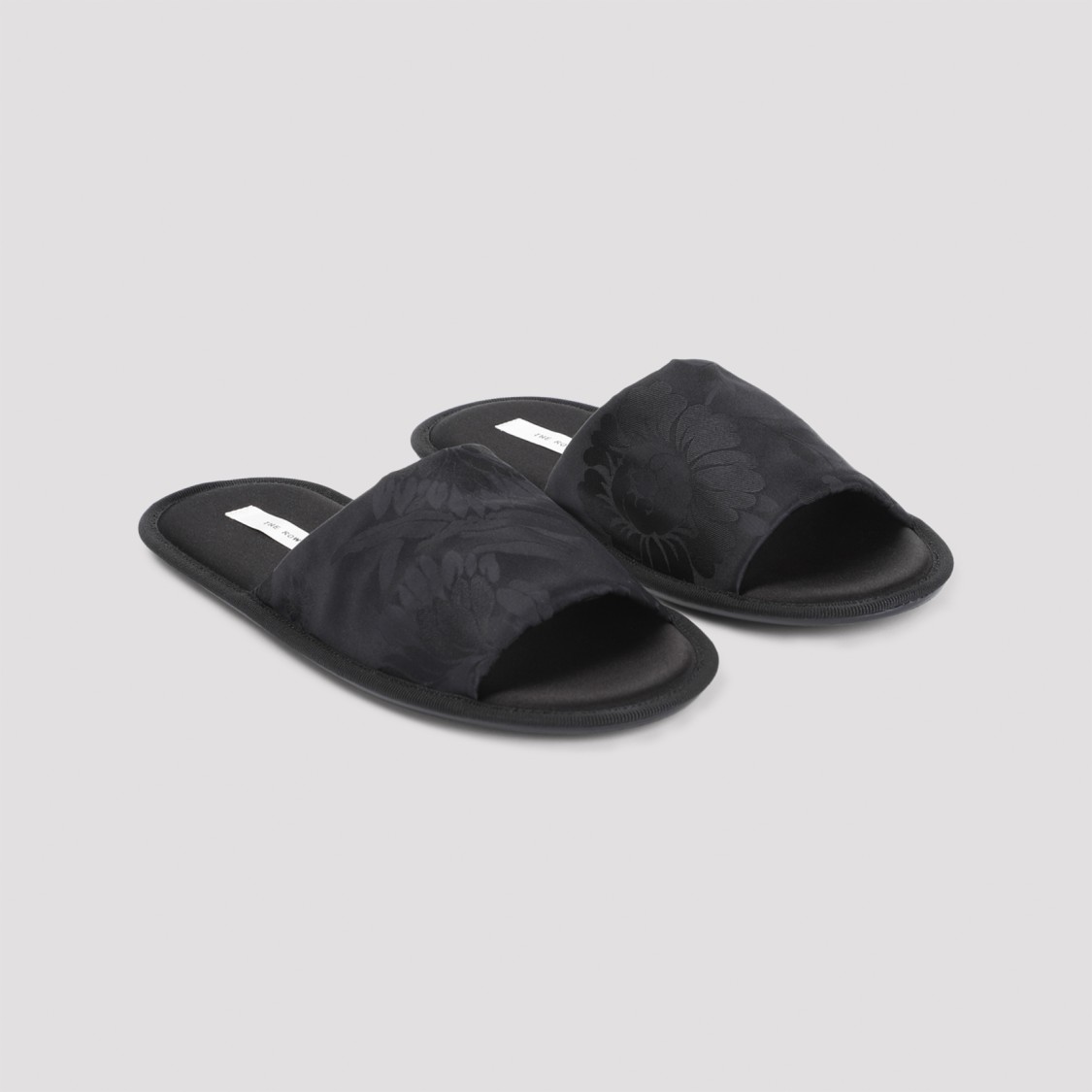 Shop The Row Frances Open Toe Slippers In Black