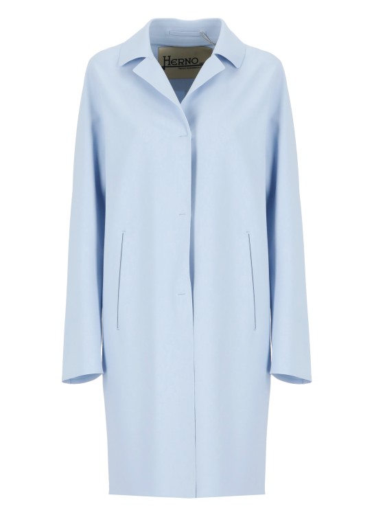 Shop Herno First-act Coat In Blue