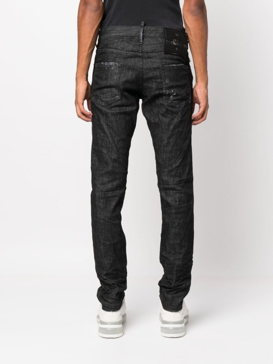 Shop Dsquared2 Tapered Slim-cut Jeans In Black