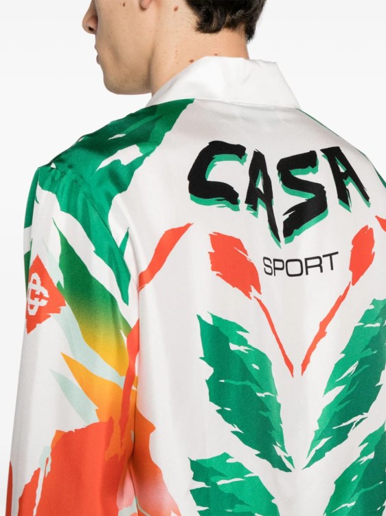 Shop Casablanca Casa Moto Sport Multicolor Shirt In White