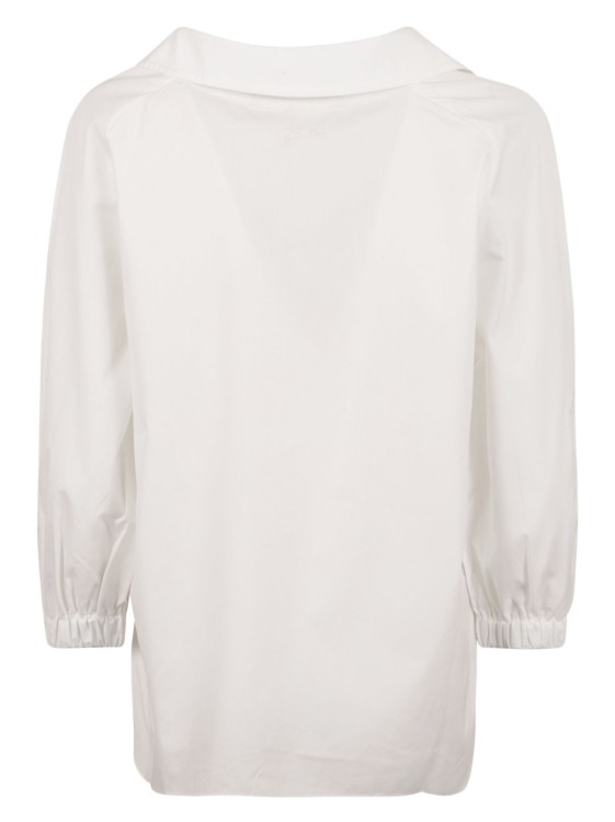Shop Marni V-neck Cotton Blouse In White