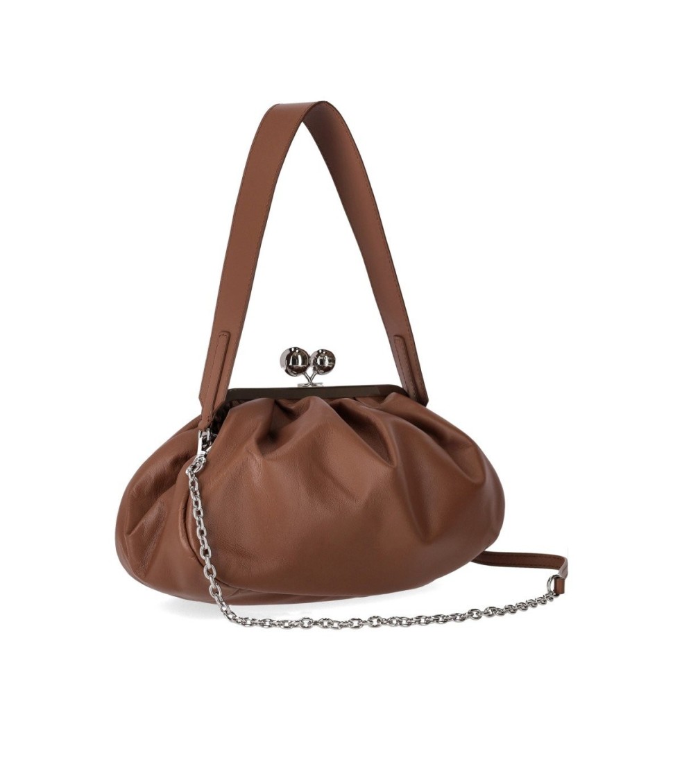 Max Mara Pasticcino Cubico Medium Light Brown Clutch Bag In Brown