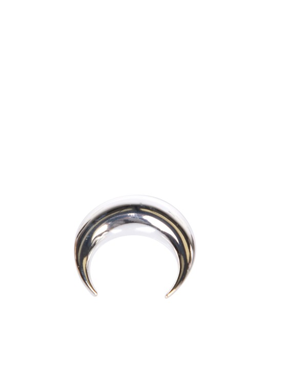 Marine Serre Silver Crescent-shaped Single Earring In Not Applicable