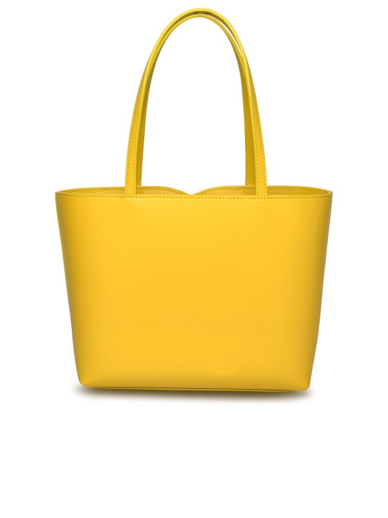 Shop Dolce & Gabbana Yellow Leather Bag In Gold