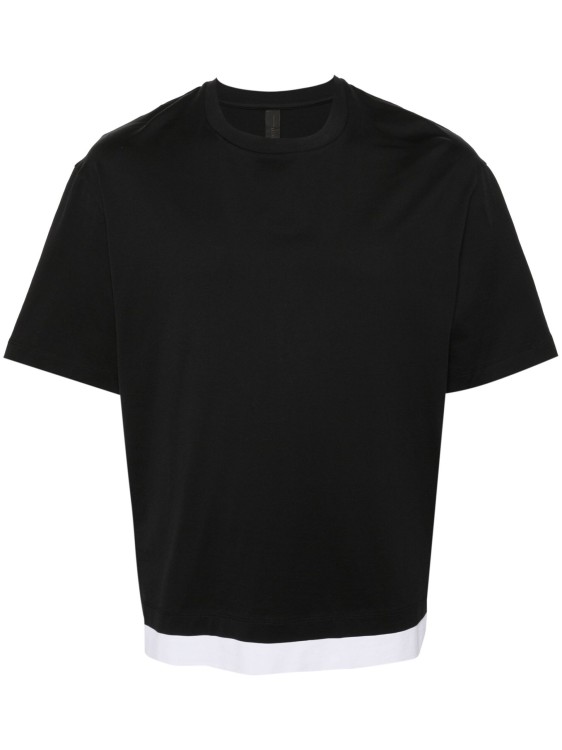 Shop Neil Barrett White/black Layered T-shirt
