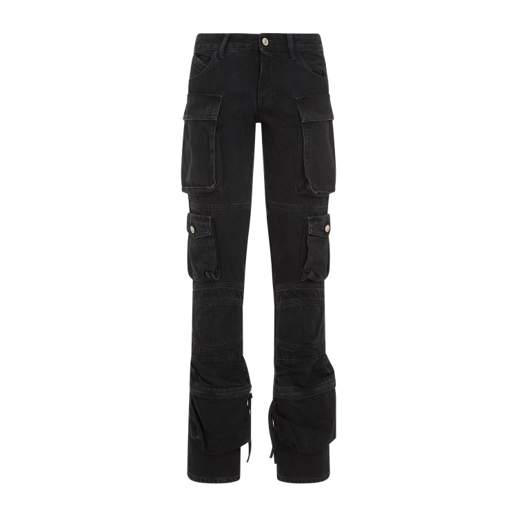 Attico Black Cotton Essie Jeans In Black