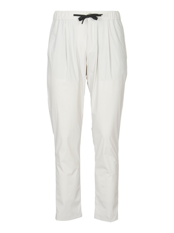 Shop Herno Ice Regular Fit Trousers In White