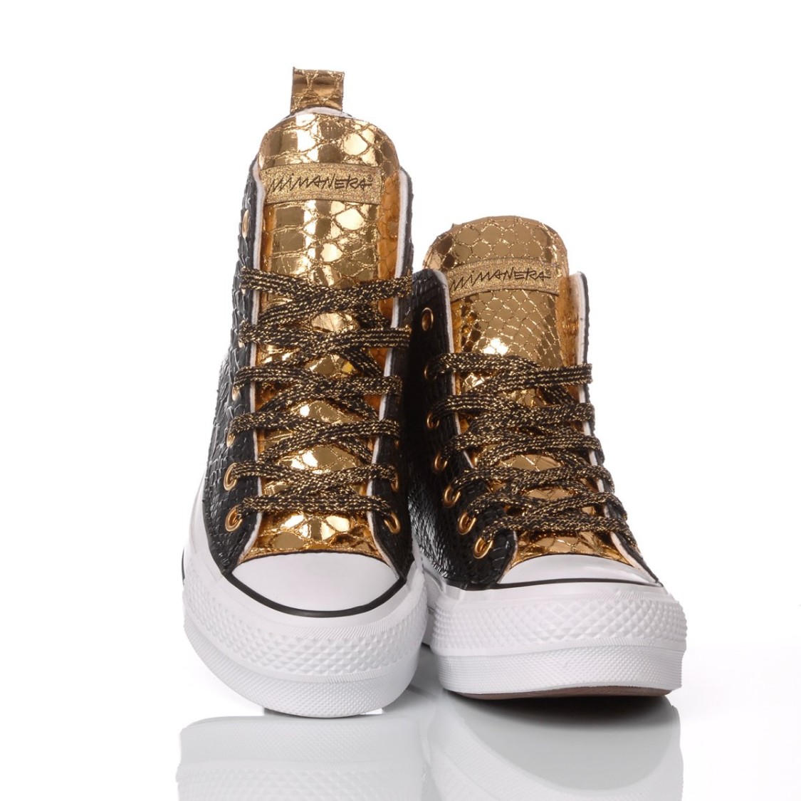 Platform Black, Gold by Converse in Black color for Luxury Clothing | THE
