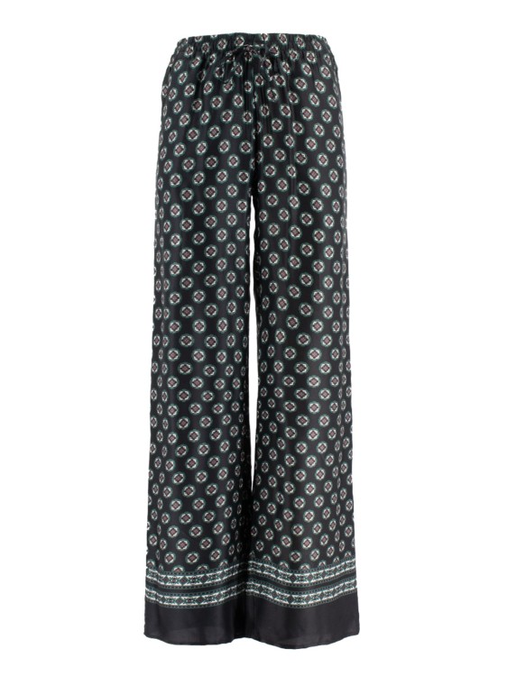 Ermanno Scervino Viscose Trousers With Elastic Drawstring In Black