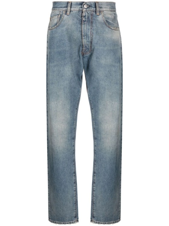 Shop Maison Margiela Blue Denim Jeans